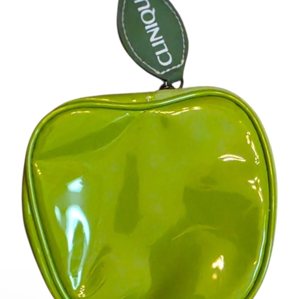 Clinique Bright Green Shiny Apple Cosmetic Pouch